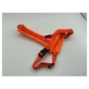 Didog Reflective Soft Flannel Padded Dog Harness Orange Size Medium 21-26" Chest